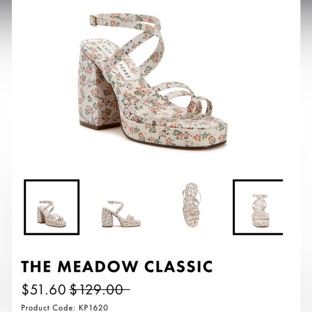 Katy Perry size 10 floral heel